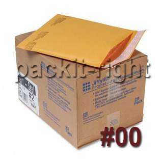 250) #00 5 x 10 BUBBLE WRAP MAILERS ENVELOPES  