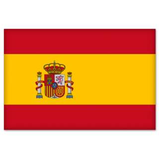 Spanish Flag Spain car bumper sticker decal 5 x 3  