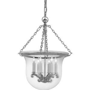   Nickel Chart House 6 Light Bell Jar Lanternb Foyer Lighting CHC2117