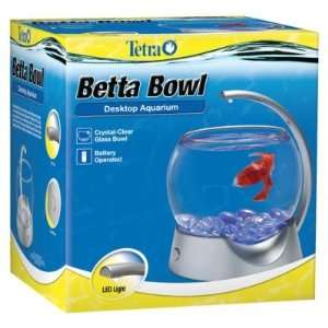    Tetra Betta Bowl Silver With light Desk Top Aquarium