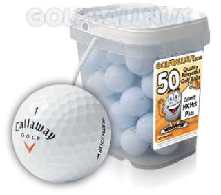 50 Ball Bucket Callaway HX Hot+ Mint Used Golf Balls  