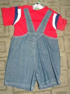 NWT Boys 2T Spider Man Blue Jean Overalls & Lunch Box  