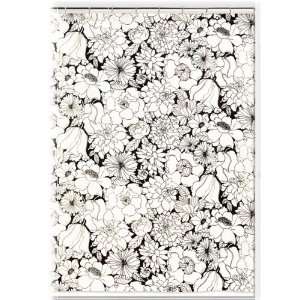  Black And White Floral Shower Curtain