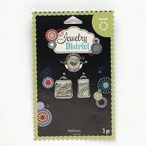 Blue Moon Jewelry District Metal Charms, 3/Pkg, Antique Silver Harmony 