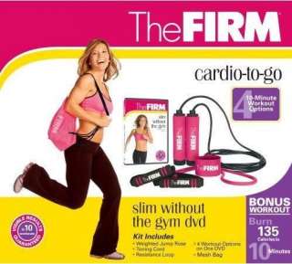 THE FIRM CARDIO TO GO KIT & SLIM WITHOUT THE GYM DVD 018713527271 