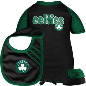  Boston Celtics Outerstuff NBA Infant Bodysuit Bib Bootie 
