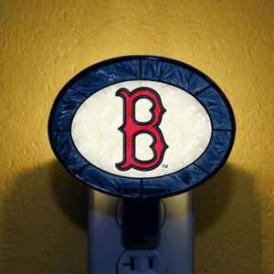  Art Glass Nightlight   Boston Red Sox