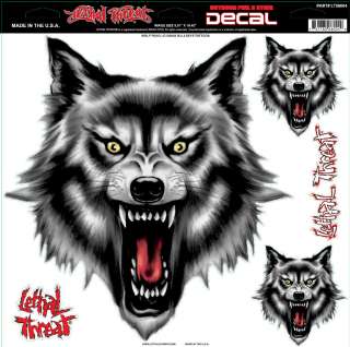   Wolf Fang Decal Sticker for Cars Motorcycles Trucks RV ATV  
