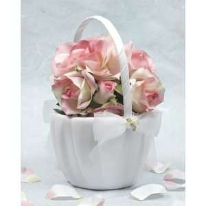 Daisy Bouquet Wedding Flowergirl Basket Grocery & Gourmet Food