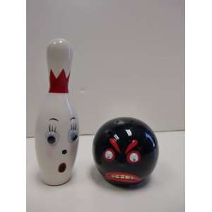 Bowling Ball and Pin Salt and Pepper Shaker Set