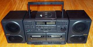   470 Mega BoomBox GhettoBlaster 2 Band Cassette Radio CD Player  