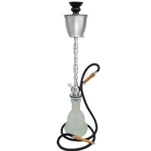  Arctic I   1 Hose Ice Chamber Hookah in Case (White 