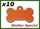 Shelter Special Pet ID Tag Dog Cat Rescue Bulk Lot 10