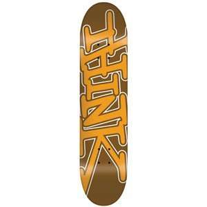  Think   Brown/Orange Basic Skateboard Deck (7.875 x 31.75 