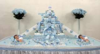 Tier Boys Baby Shower Diaper Cake Centerpiece/Gift/Decorations/Favor 