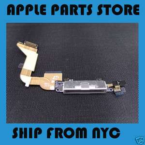 WHITE IPHONE 4 4G CHARGE PORT DOCK CONNECTOR FLEX CABLE  