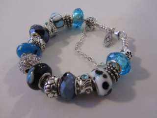  Genuine 925 Silver Charm bead PANDORA bracelet & box set pick size