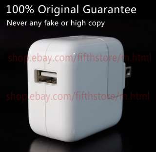 100% Original Apple USB Power Adapter AC Charger iPhone 4S 4 3GS iPod 
