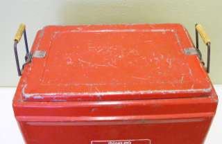 Vintage Red Drink Coca Cola Cooler Ice Chest 1960s  