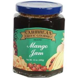 Caribbean Exotic Gourmet Mango Jam 12 Oz Grocery & Gourmet Food
