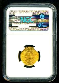 1944 ROMANIA GOLD COIN 20 LEI * NGC CERTIFIED & GRADED MS 64 LUSTROUS 