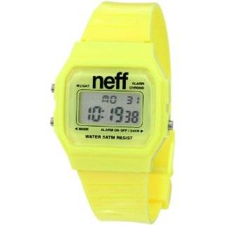 Neff Mens F11704 Yellow Old School Flava Yellow Watch
