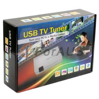 USB 2.0 External TV Tuner Box LCD TV PC Monitor NTSC PAL or SECAM 