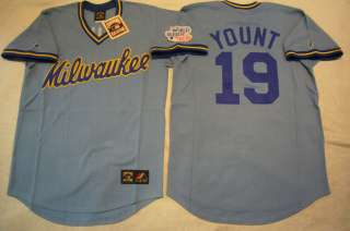 Cooperstown Collection MAJESTIC Brewers ROBIN YOUNT 1982 World Series 