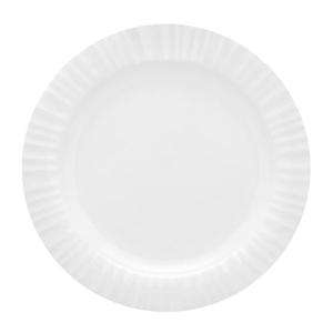 CORNINGWARE / CORELLE FRENCH WHITE 10 1/2 PORCELAIN DINNER PLATE 