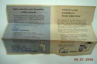 vintage MENTHOLATUM COLBAN cold+cough MEDICINE w/box  