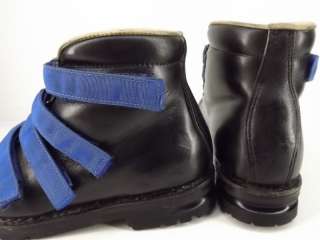   black royal blue 3 pin Merrell 7 M cross country ski leather  