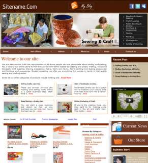 Sewing Craft Hobby  Affiliate Store Website sale  