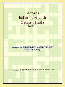 Websters Italian to English Crossword Puzzles Level 3  