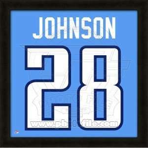  Chris Johnson Tennessee Titans 20x20 Framed Uniframe Jersey 