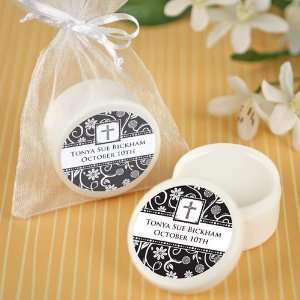   Cross   Personalized Baptism and Christening Lip Balm Favors Toys