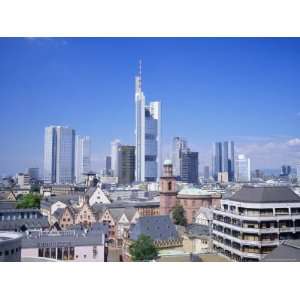  City Skyline, Frankfurt Am Main, Hessen, Germany, Europe 