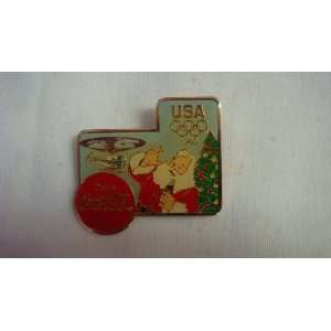  1960 Coca Cola Christmas Olympic Pin 