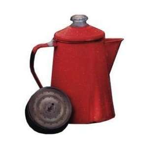  GSI Red Enamelware Coffee Percolator