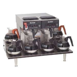  Bunn Axiom Twin Coffee Maker W/ 6 Warmers, Dual Voltage, Stainless 