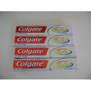    4 TRAVEL SIZE COLGATE TOTAL CLEAN MINT 1.9 OZ. 