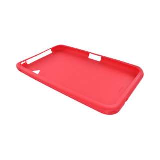 For Dell Streak 7 Red Rubber Anti Slip Skin Silicone Case Cover  