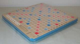 VTG SCRABBLE DELUXE BLUE TURNTABLE GAME BOARD ONLY  