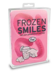 Frozen Smiles Ice Cube Tray   Funny Denture Ice Cubes  