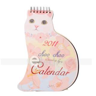 New Hot Sale Cat Style 2011 Solid Desk Calendar Pad  