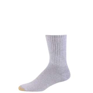 Gold Toe mens socks Ultratec short crew grey 3p.  