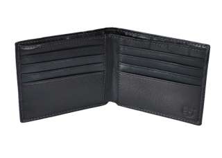 Timberland mens slim fold leather wallet black  