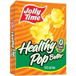 Jolly Time Microwave Pop Corn Healthy Pop Butter   6 Pack  