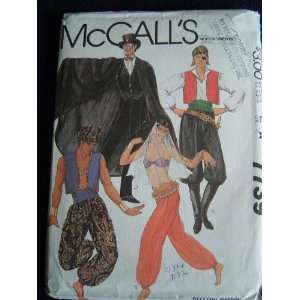 MCCALLS SEWING PATTERN 7739   ADULT MEN AND WOMENS COSTUMES SIZES 