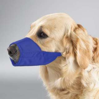 Dog Muzzle grooming no bark bite BLUE or PINK ANY SIZE  