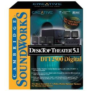 Creative Labs DeskTop Theater 5.1 DTT2500 Digital Computer Speaker 